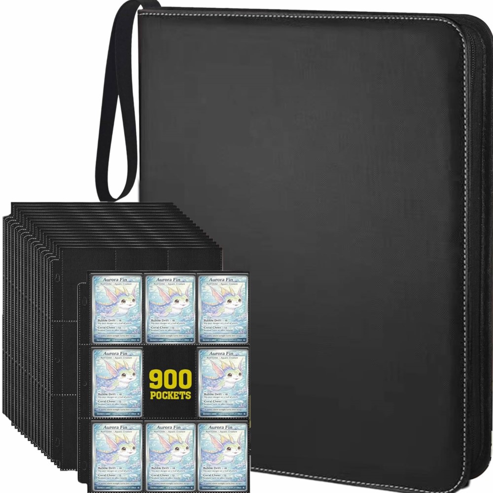 Pokemon Binder Card - Álbum para Tarjetas con 900 Bolsillos,