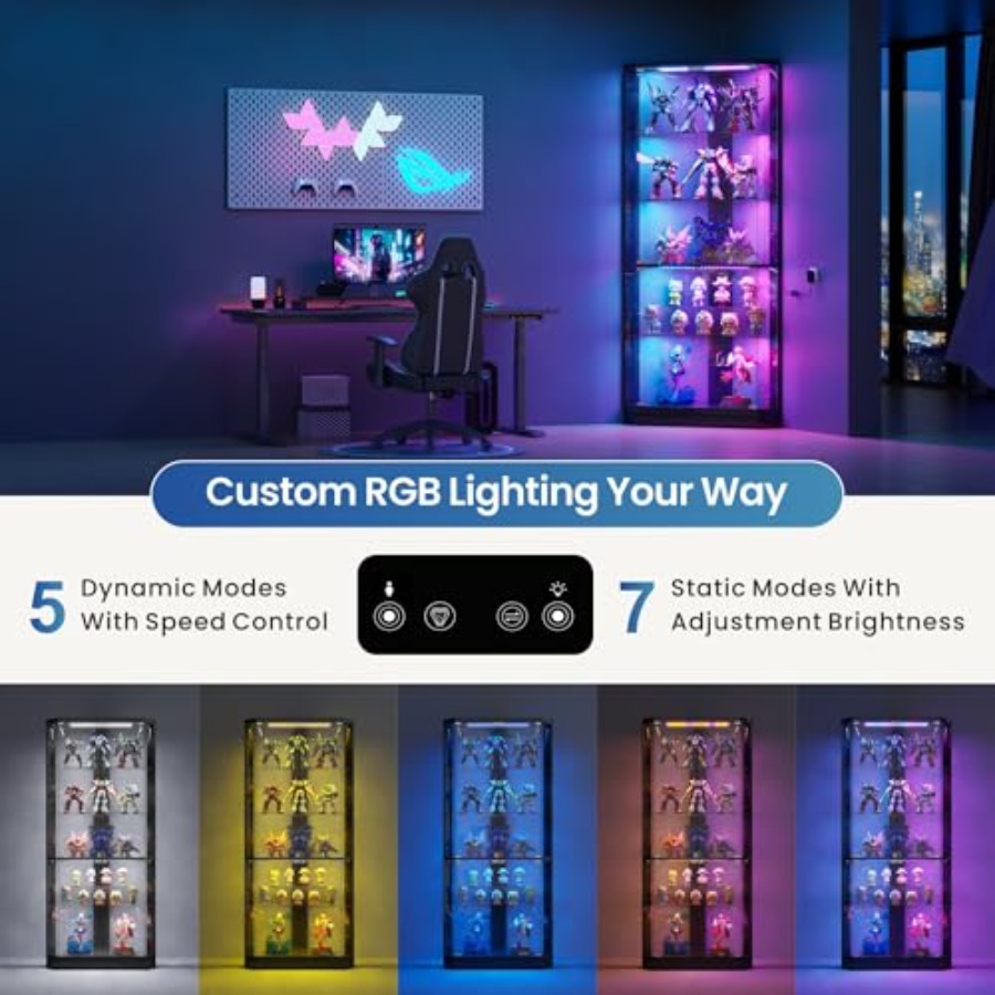 Vitrina de Esquina con Luces R - Display Case Acrylic reseña y precio